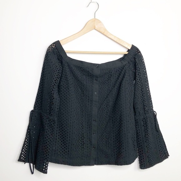 LIKELY black Bayard Allington off the shoulder blouse - Picture 8 of 12